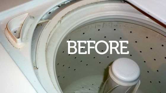 How to clean the gunk out of a washing machine How To Clean Washing Machine Naturally Clean A Top Loading Washer