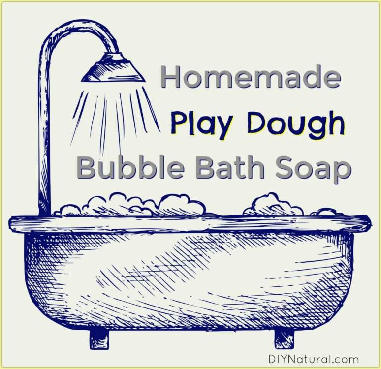 Bubble Bath Playdough play dough soap recipe