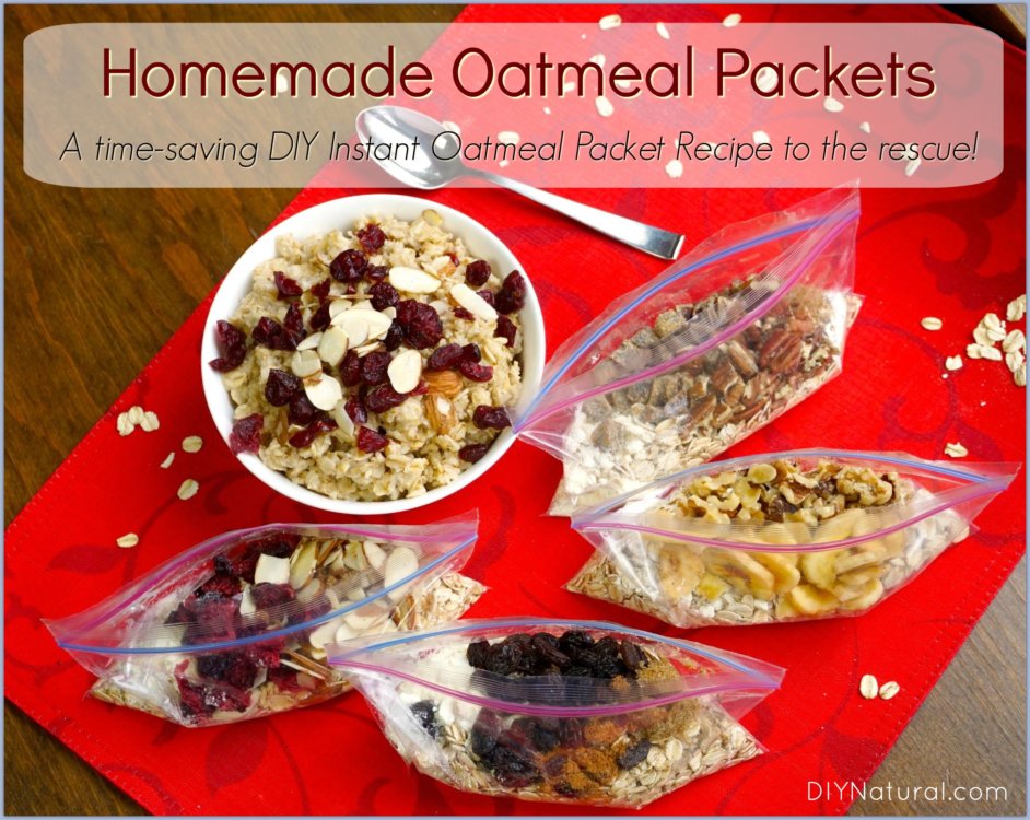 Homemade Oatmeal Packets DIY Instant