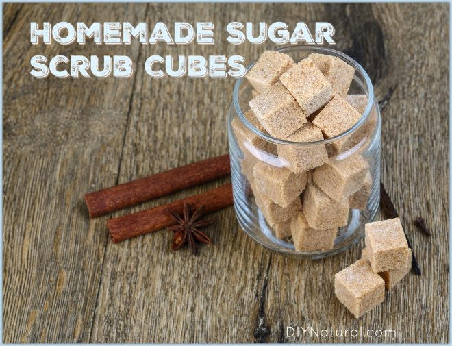 Homemade Sugar Scrub Cubes