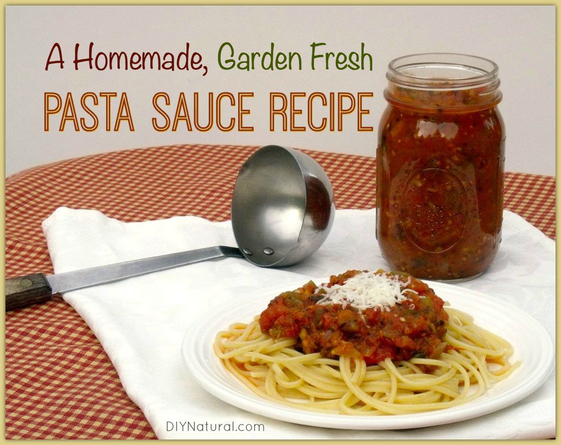 Tasty Pasta Sauce Recipe With Plenty Of Garden Vegetables