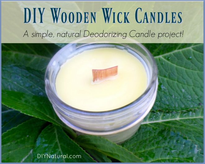 How To Make Naturally Deodorizing Wooden Wick Candles